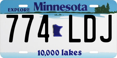 MN license plate 774LDJ