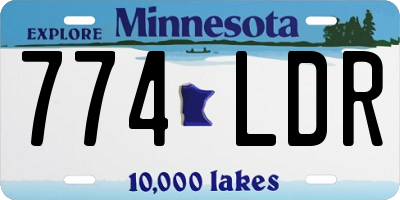 MN license plate 774LDR