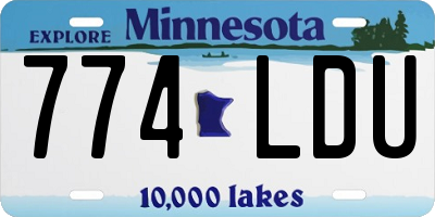 MN license plate 774LDU