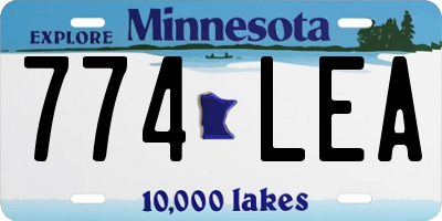 MN license plate 774LEA
