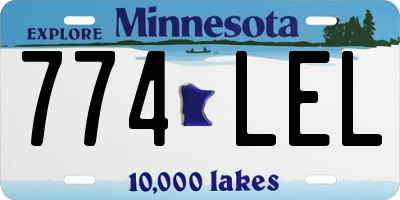 MN license plate 774LEL