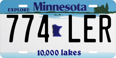 MN license plate 774LER