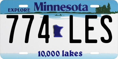MN license plate 774LES