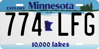 MN license plate 774LFG