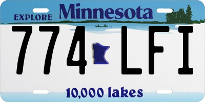 MN license plate 774LFI