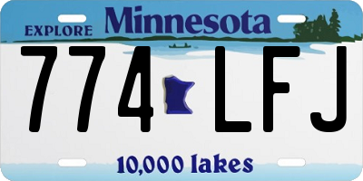 MN license plate 774LFJ
