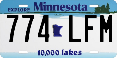 MN license plate 774LFM