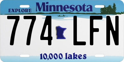 MN license plate 774LFN