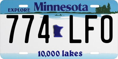 MN license plate 774LFO