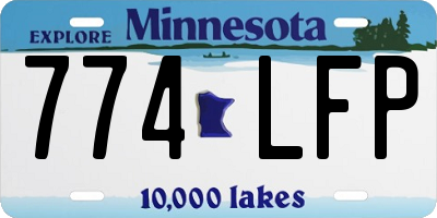 MN license plate 774LFP