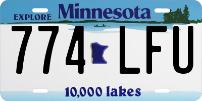 MN license plate 774LFU