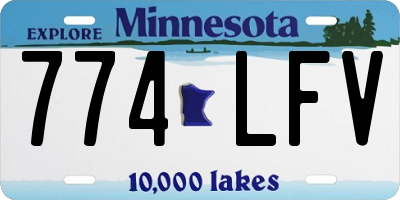 MN license plate 774LFV