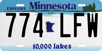 MN license plate 774LFW