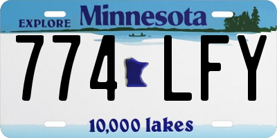MN license plate 774LFY