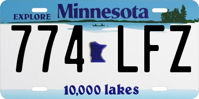 MN license plate 774LFZ