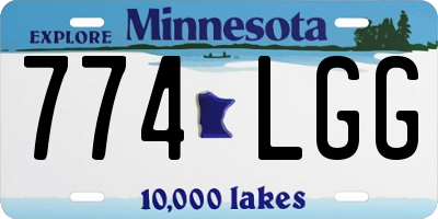 MN license plate 774LGG