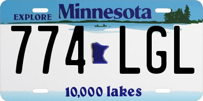 MN license plate 774LGL