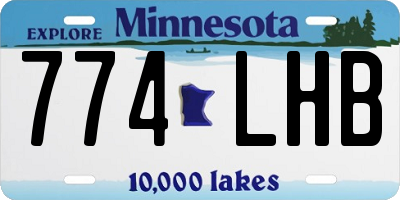 MN license plate 774LHB
