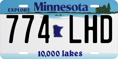 MN license plate 774LHD