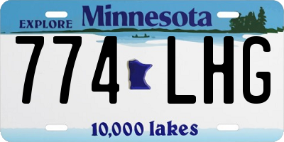 MN license plate 774LHG