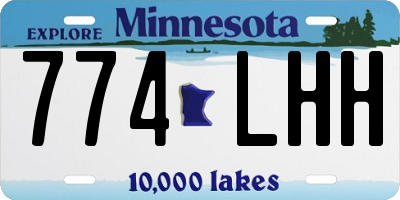MN license plate 774LHH