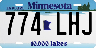 MN license plate 774LHJ