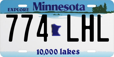MN license plate 774LHL