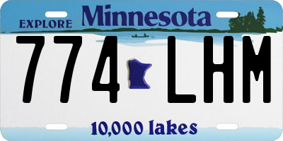 MN license plate 774LHM