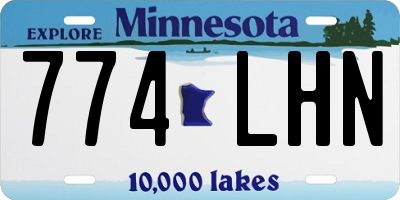 MN license plate 774LHN