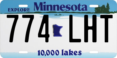 MN license plate 774LHT