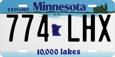 MN license plate 774LHX