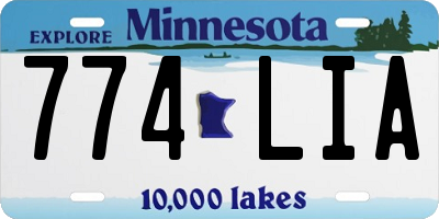 MN license plate 774LIA
