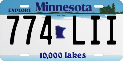 MN license plate 774LII