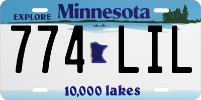 MN license plate 774LIL