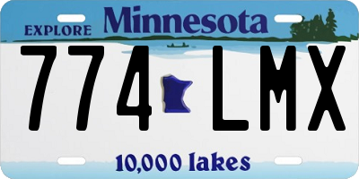 MN license plate 774LMX