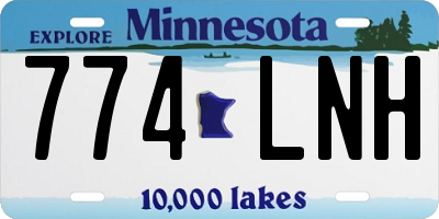 MN license plate 774LNH