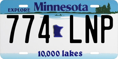 MN license plate 774LNP