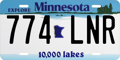 MN license plate 774LNR