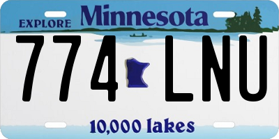 MN license plate 774LNU