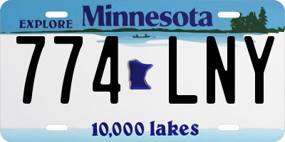 MN license plate 774LNY