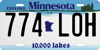 MN license plate 774LOH