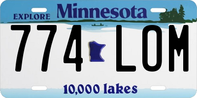MN license plate 774LOM