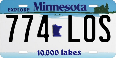 MN license plate 774LOS