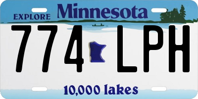 MN license plate 774LPH