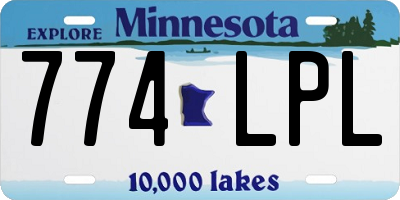 MN license plate 774LPL