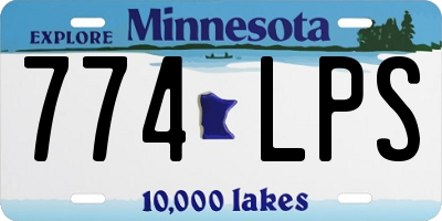 MN license plate 774LPS