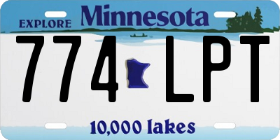 MN license plate 774LPT