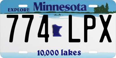 MN license plate 774LPX