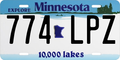 MN license plate 774LPZ