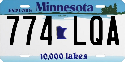 MN license plate 774LQA